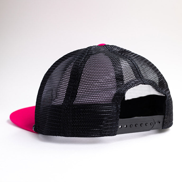 ZEP Pink Neon Lightning Trucker Hat (one size fits all)